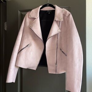 Members Only Light Pink Suede Jacket